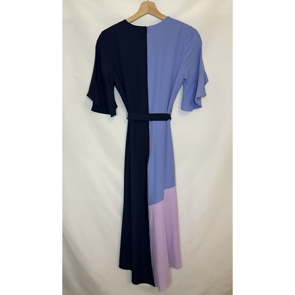 HUTCH Women’s‎ Colorblock Short Sleeve Wrap Dress X-SMALL NWT - Picture 4 of 9